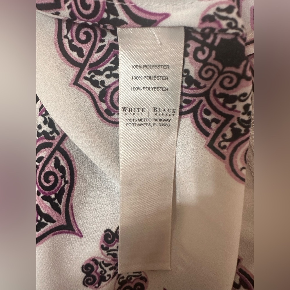 White House Black Market Asymmetrical Tunic Size Medium - Picture 9 of 10